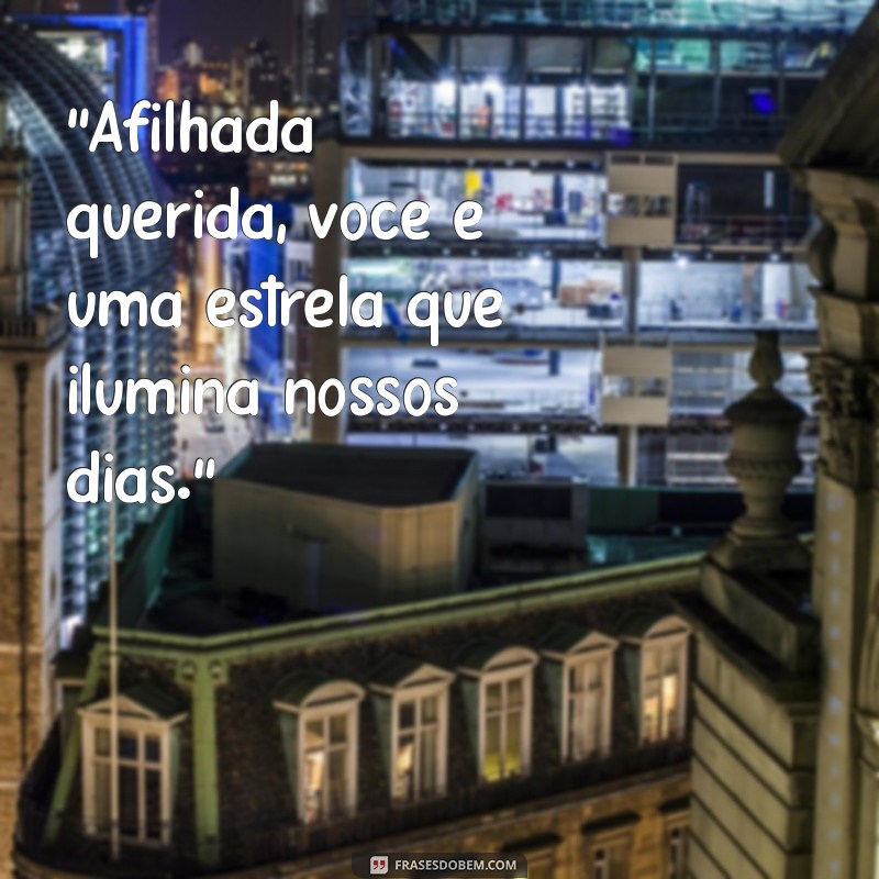 frases para afilhada bebê 