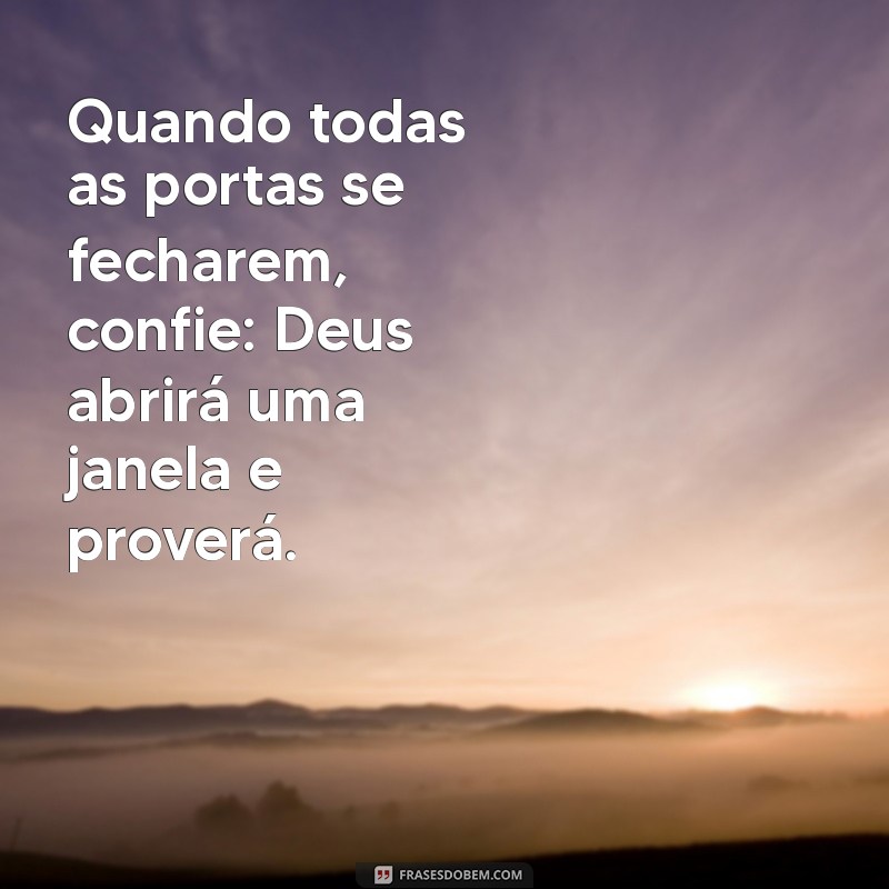 Deus Proverá: Mensagens Bíblicas de Esperança e Fé 