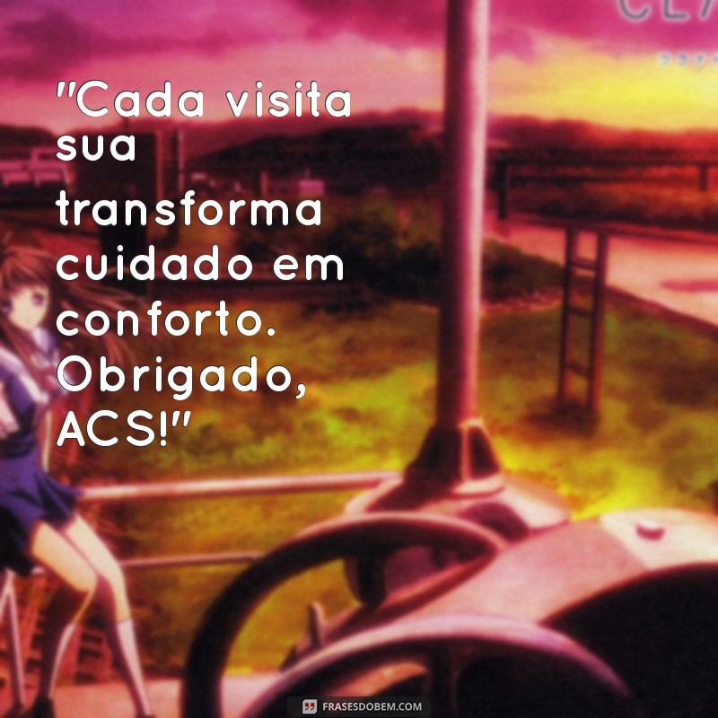 mensagem para acs 