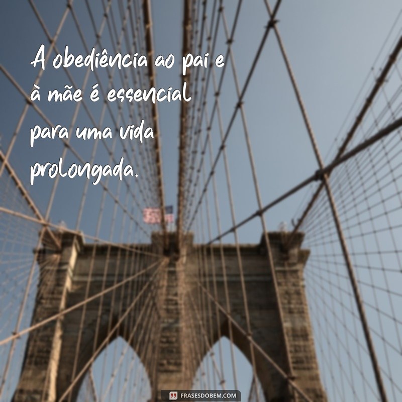 Os Benefícios de Obedecer aos Pais: Prolongue Seus Dias na Terra 