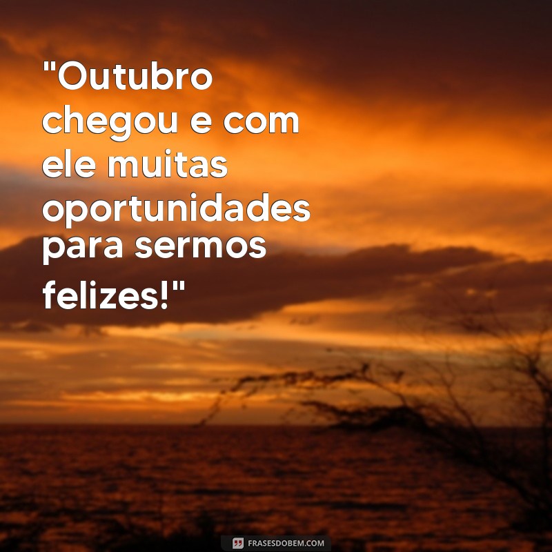 frases mural para o mês de outubro 