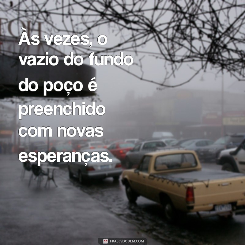 Superando Desafios: A Importância de Chegar ao Fundo do Poço para a Transformação Pessoal 