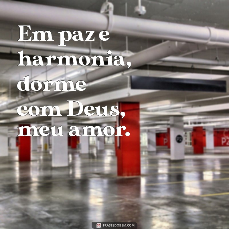 Dorme com Deus Meu Amor: Mensagem de Boa Noite Abençoada 