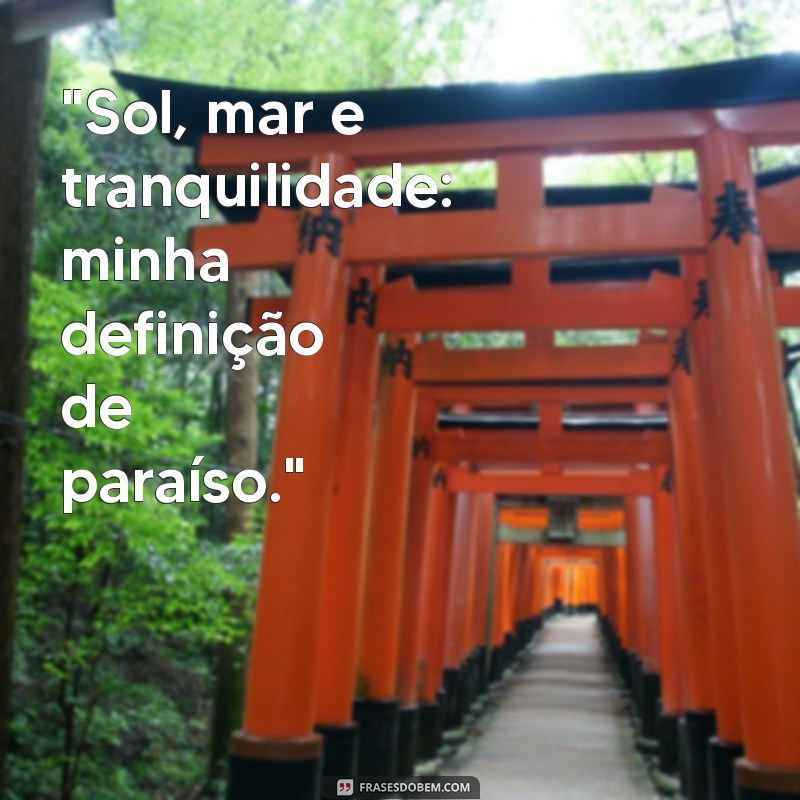 frases para foto em praia 