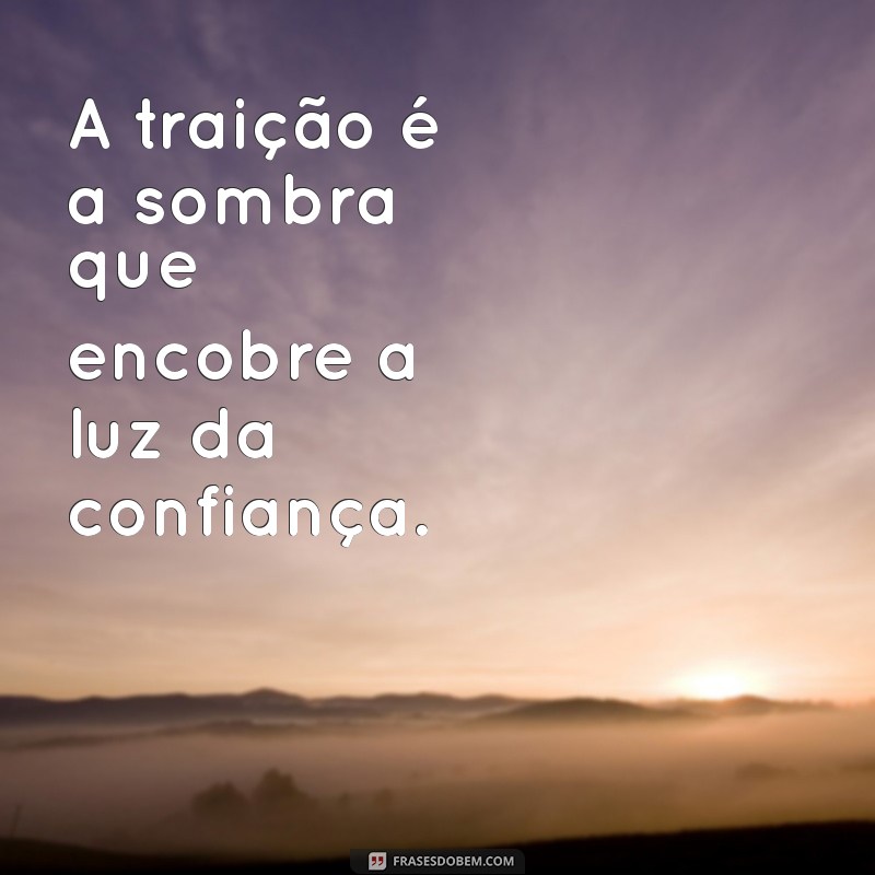 frases de traição e mentiras A traição é a sombra que encobre a luz da confiança.