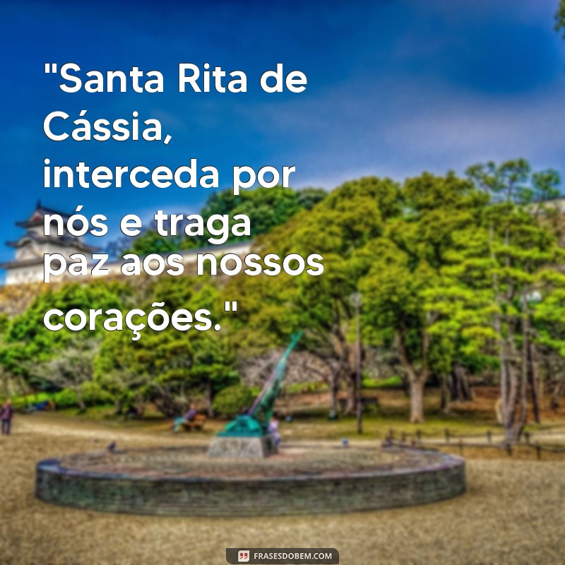 mensagem de santa rita de cassia 