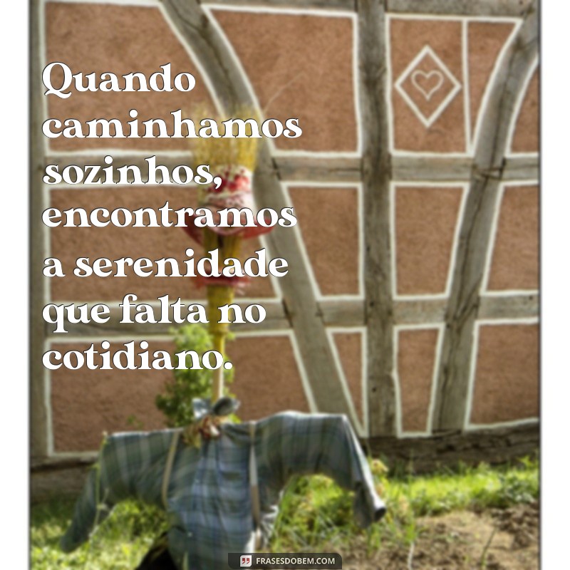 Frases Inspiradoras para Caminhar Sozinho e Refletir 