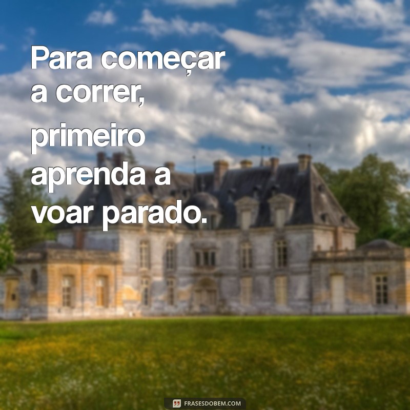 frases chapeleiro maluco Para começar a correr, primeiro aprenda a voar parado.