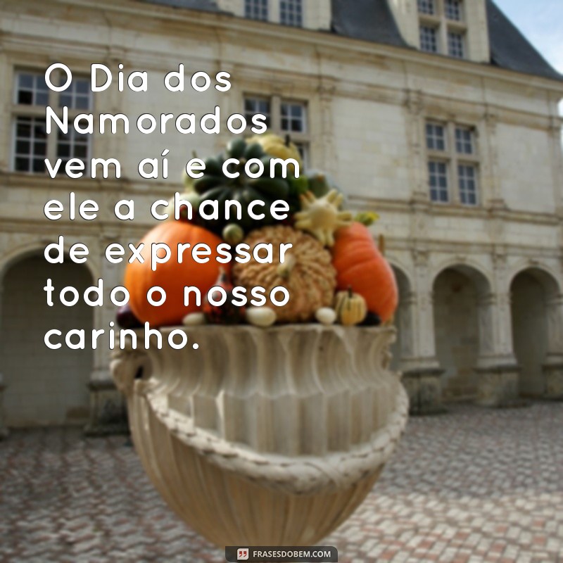 Frases Inspiradoras para Comemorar o Dia dos Namorados que Está Chegando 