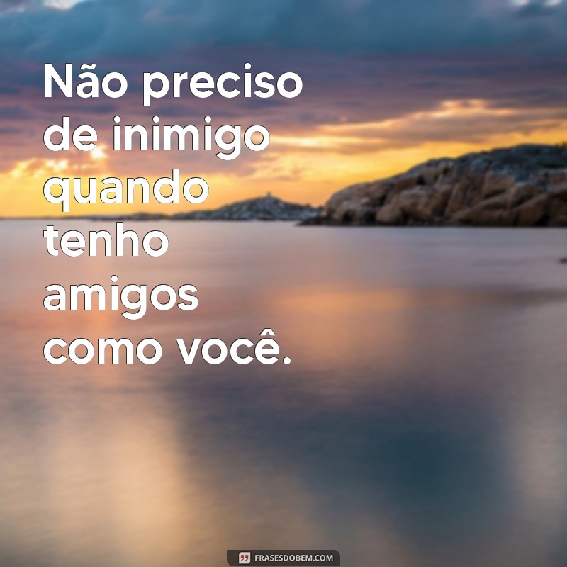 frases de indireta para amigo falso Não preciso de inimigo quando tenho amigos como você.