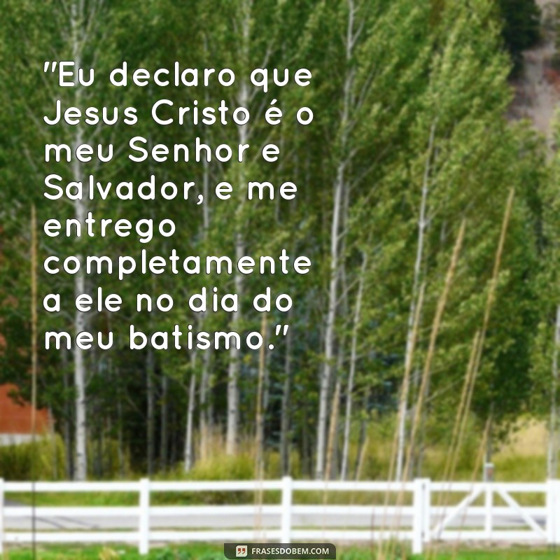 frases batismo evangelico 