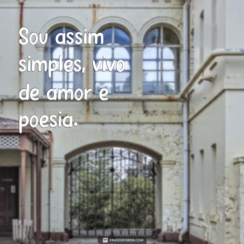 Descubra as Melhores Frases que Definem: Sou Assim, Simples 