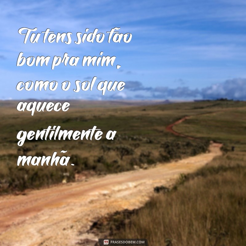 tu tens sido tão bom pra mim letra Tu tens sido tão bom pra mim, como o sol que aquece gentilmente a manhã.