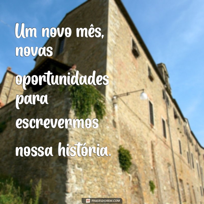 Frases Inspiradoras para Começar o Mês com Motivação 