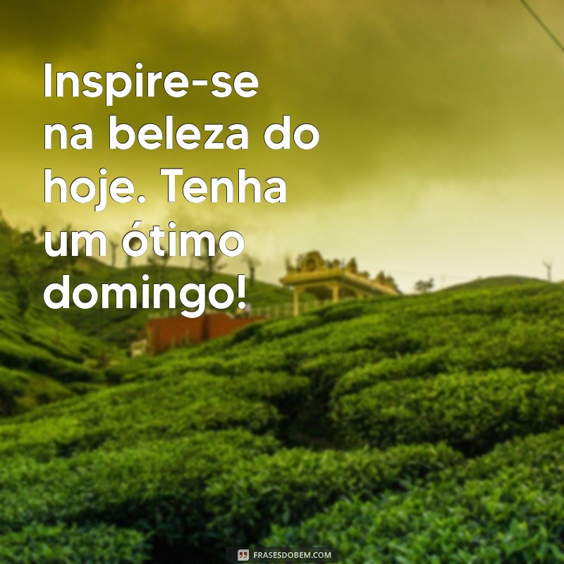 Mensagem Inspiradora de Bom Dia para um Domingo Perfeito 