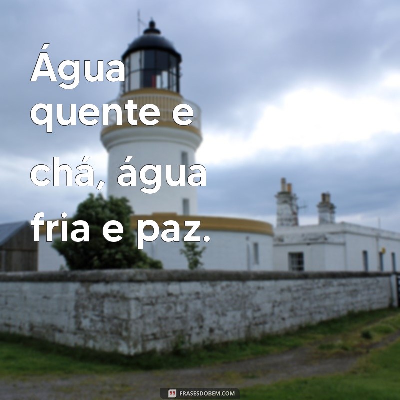 Água Quente vs. Água Fria: Benefícios e Usos em Seu Dia a Dia 