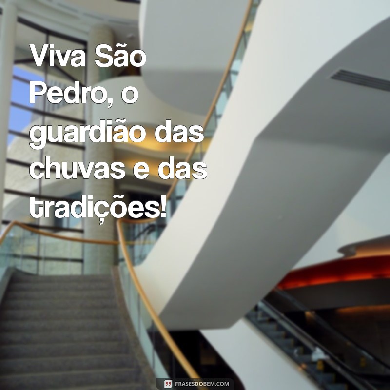 viva são pedro frases Viva São Pedro, o guardião das chuvas e das tradições!