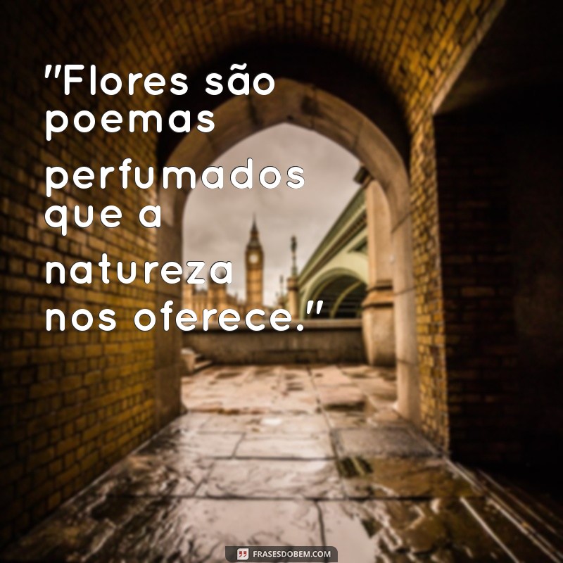 mensagem sobre flores 