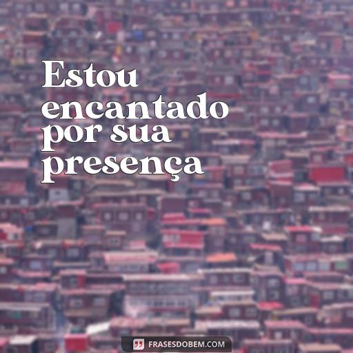 Frases de Consideração: Sinônimos e Exemplos para Expressar Respeito Estou encantado por sua presença