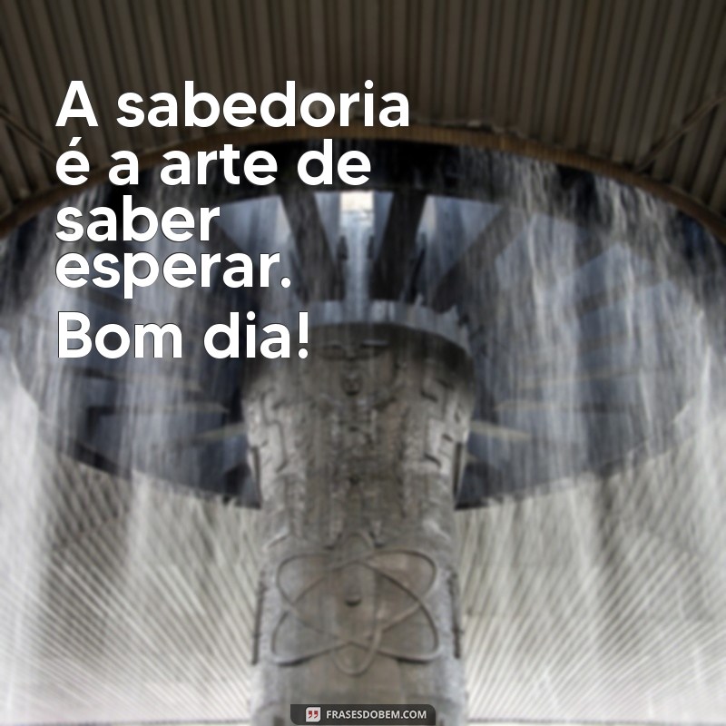 Mensagens de Bom Dia com Sabedoria para Inspirar Seu Dia 