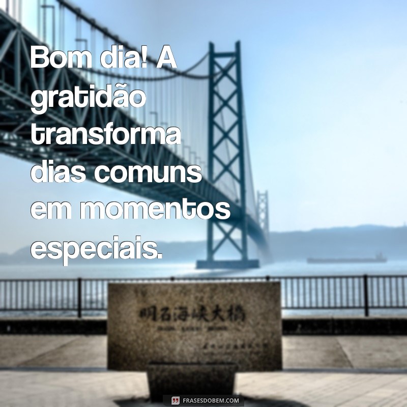 Mensagem de Bom Dia com Agradecimento: Inspire Seu Dia com Gratidão 