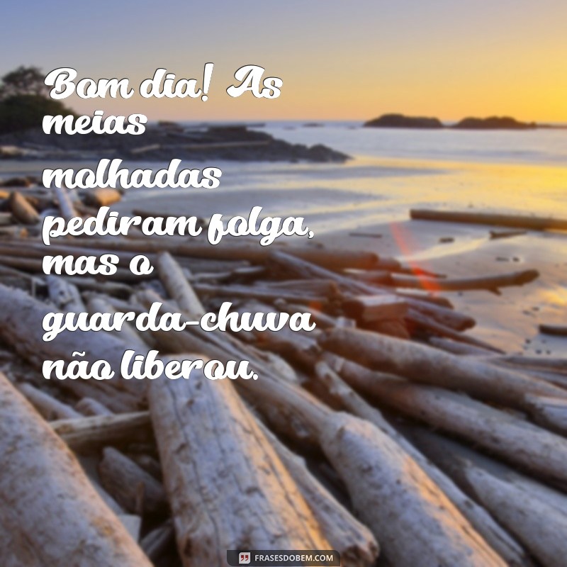 29 Frases Engraçadas para Dar Bom Dia em Dias de Chuva 