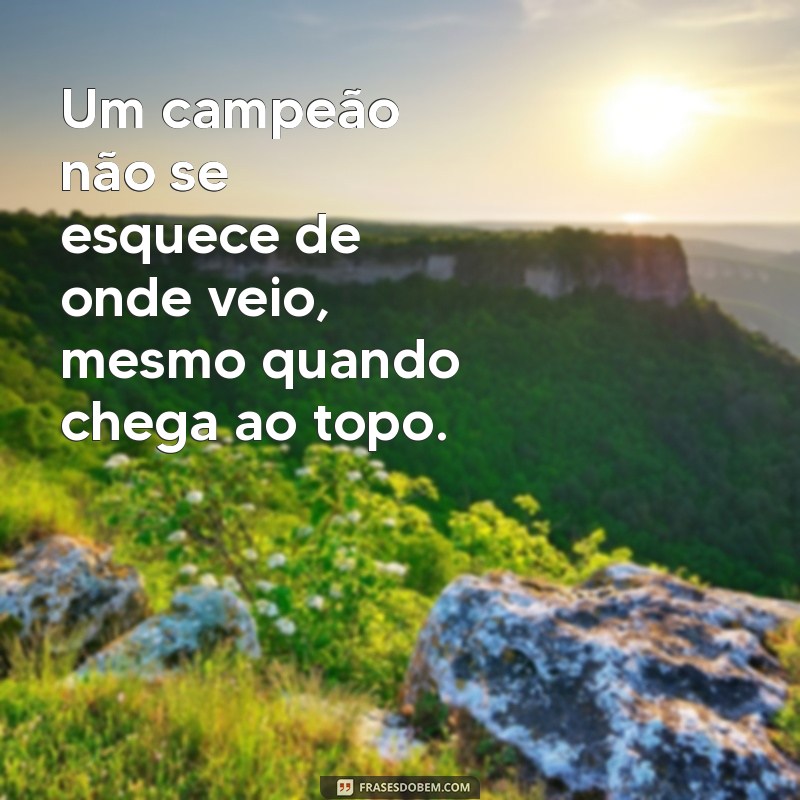 Frases Inspiradoras de um Campeão Humilde: Sabedoria e Motivação para a Vida 