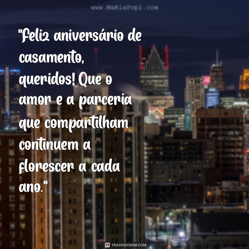 mensagem de aniversário de casamento para filha e genro 