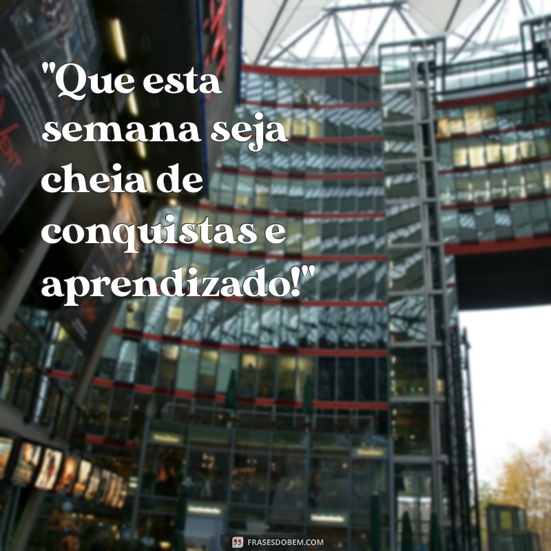 frases para iniciar a semana de trabalho 