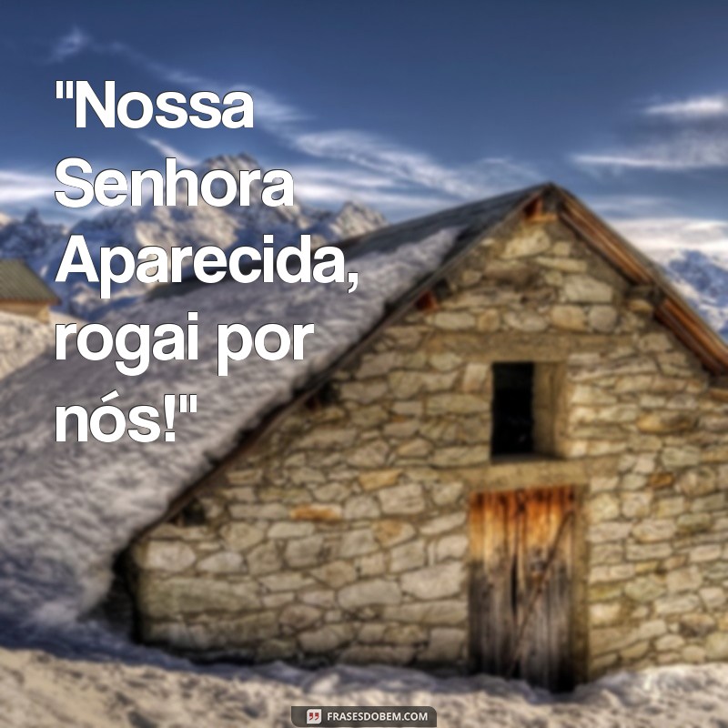 frases nossa senhora aparecida para whatsapp 