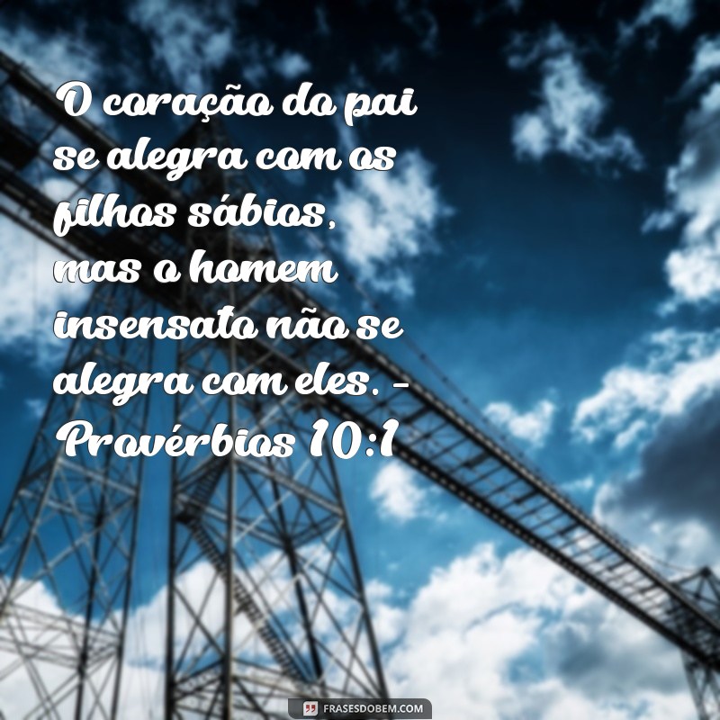 Versículos Bíblicos Inspiradores para Celebrar o Dia dos Pais 