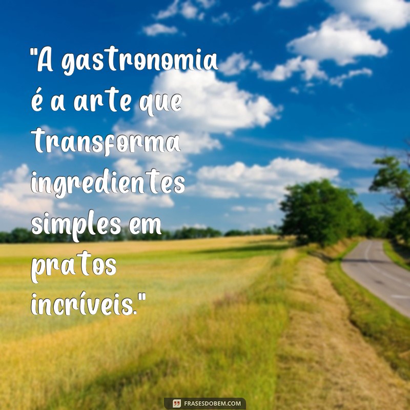 frases de gastronomia bonitas 