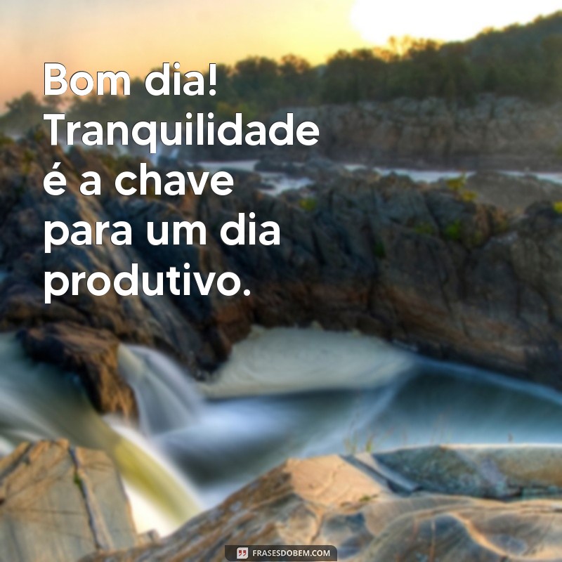 Bom Dia: Cultivando Calma e Paciência para um Início de Dia Positivo 