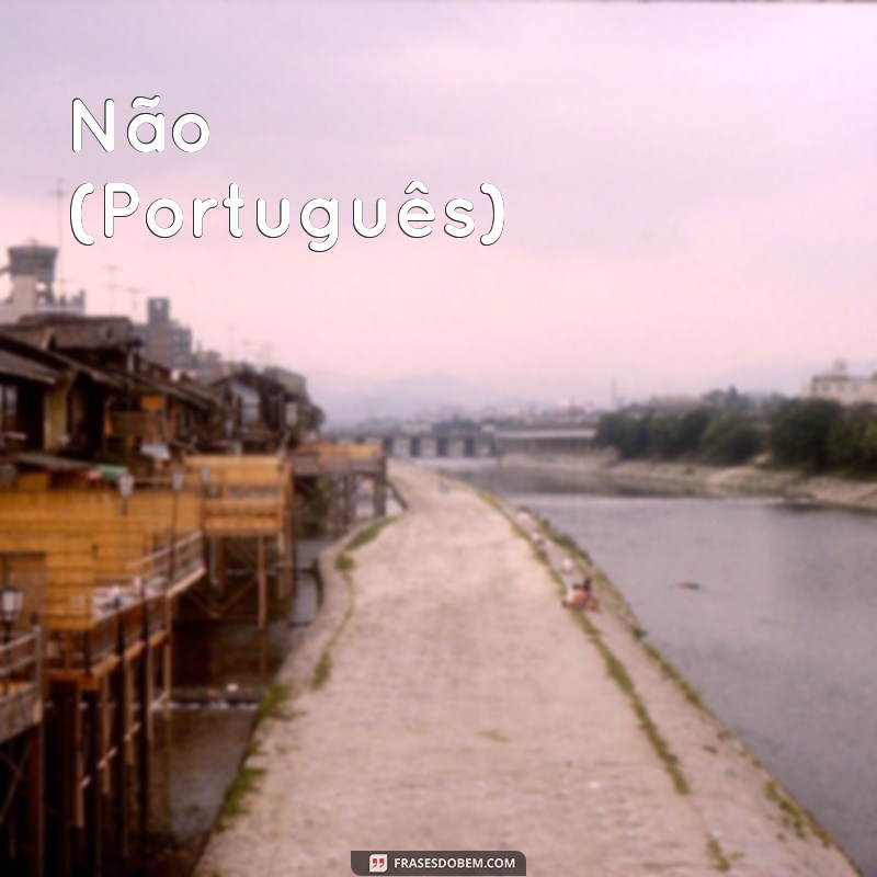 não em varias linguas Não (Português)