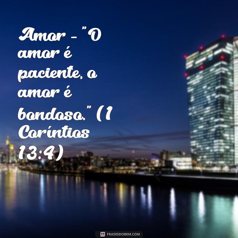 palavra do dia da biblia Amor - 