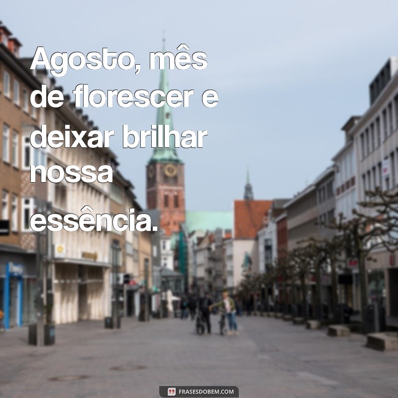 Frases Inspiradoras para Receber Agosto com Positividade 