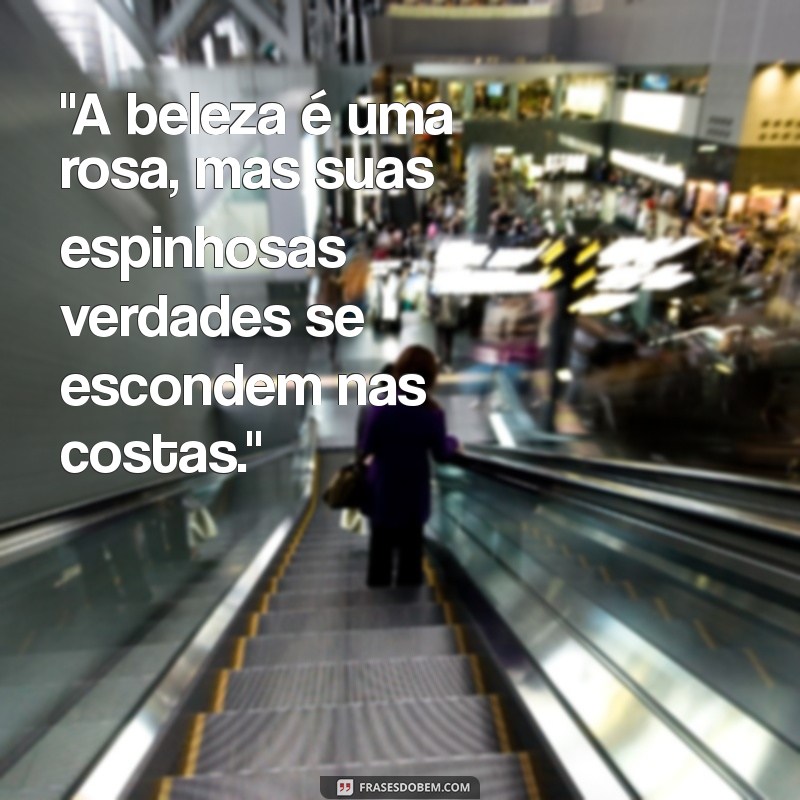 rosa nas costas com frases 