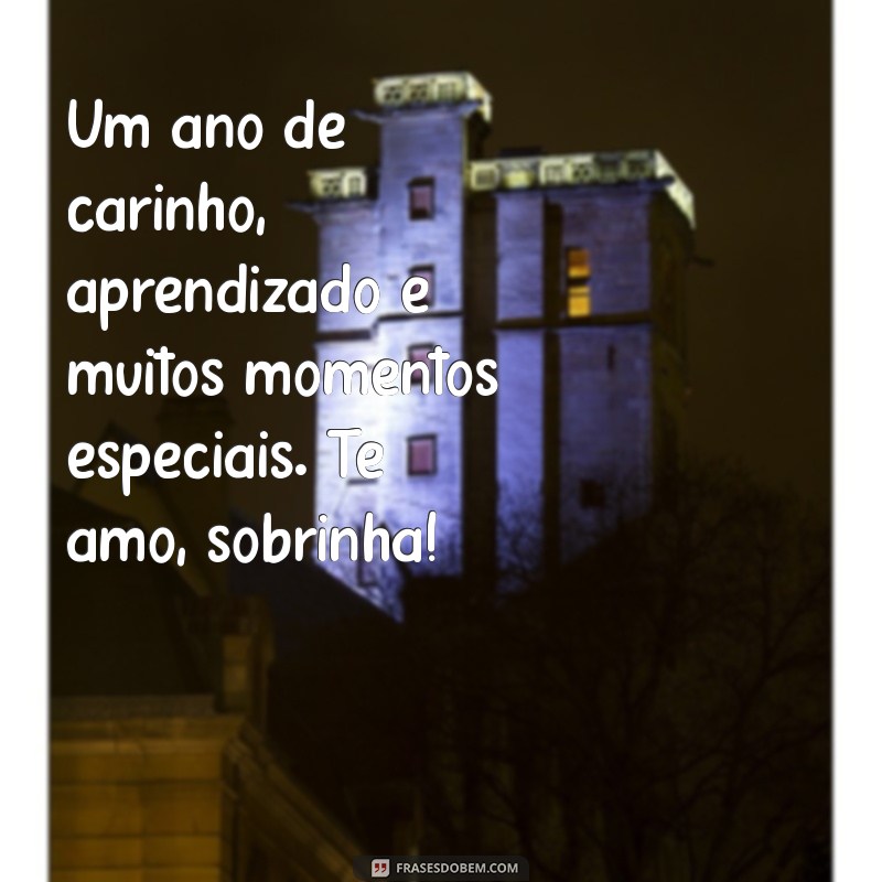 Mensagens Emocionantes para Comemorar o 1º Aniversário da Sua Sobrinha 