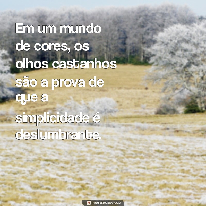 Descubra as Melhores Frases Inspiradoras sobre Olhos Castanhos 