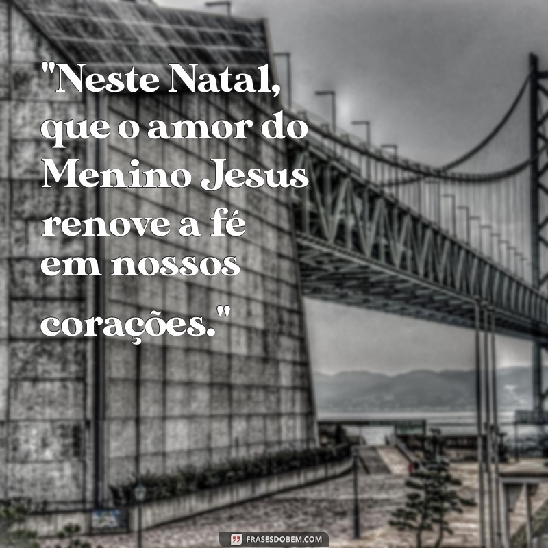 mensagem de natal do menino jesus 