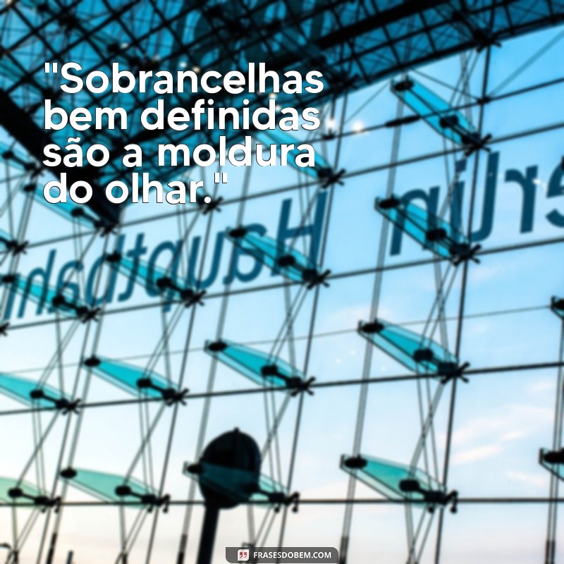 frases sobrancelhas 