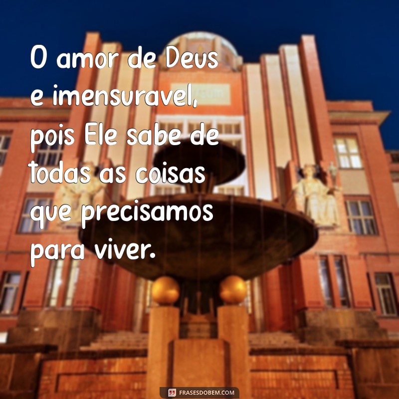 Frases Inspiradoras: Deus Sabe de Todas as Coisas 