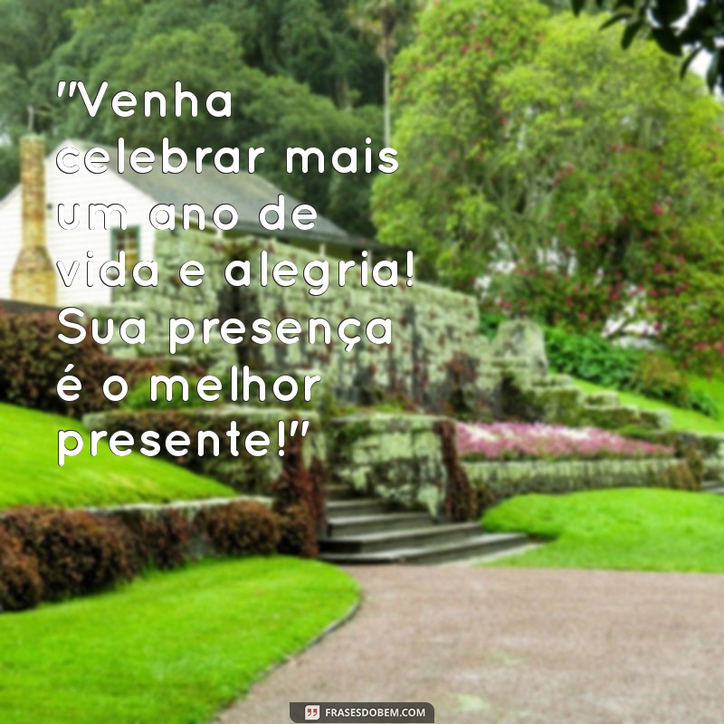 frases de aniversário para convite 