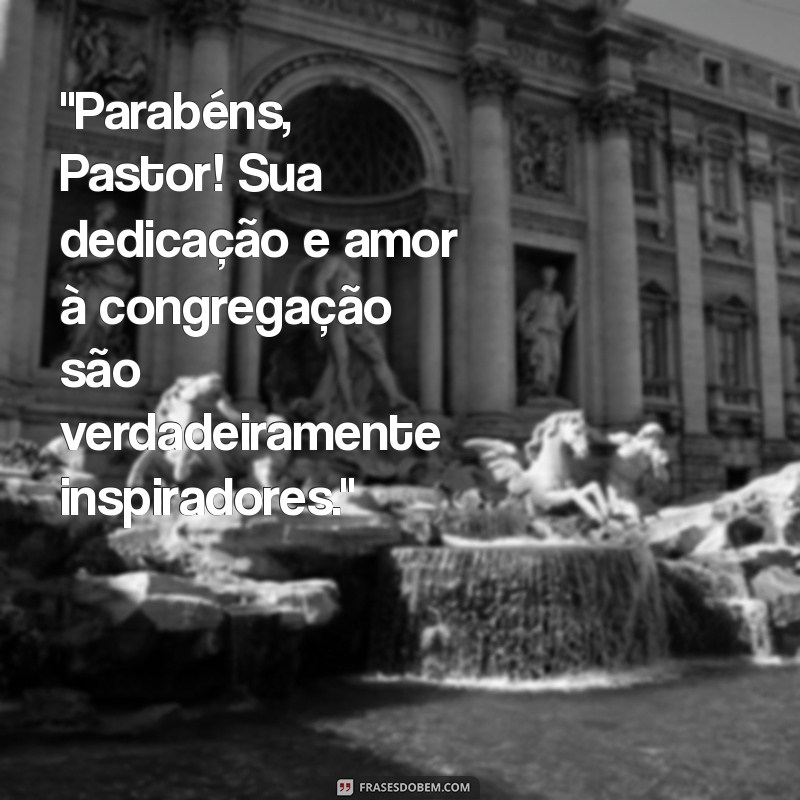 frases de parabéns para pastor 