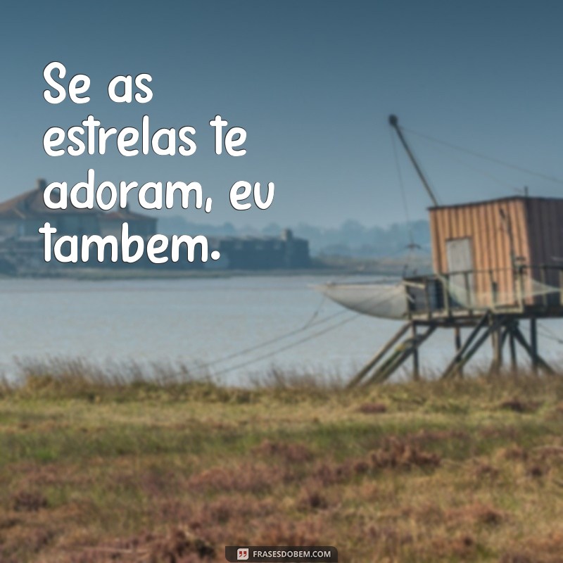 se as estrelas te adoram eu também Se as estrelas te adoram, eu também.