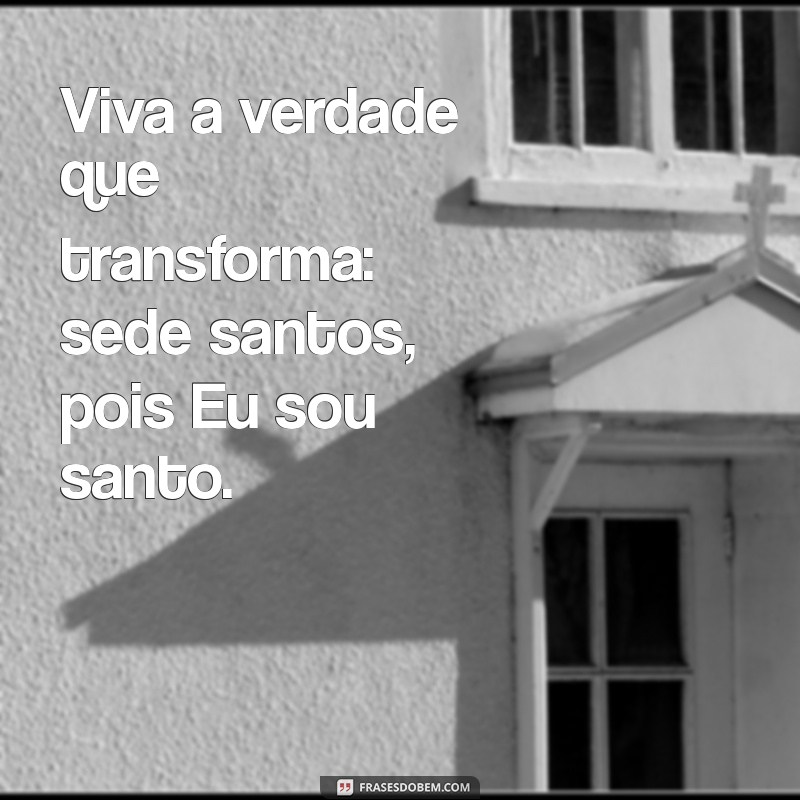 Entenda o Versículo Sede Santos, Porque Eu Sou Santo: Reflexões e Significados 