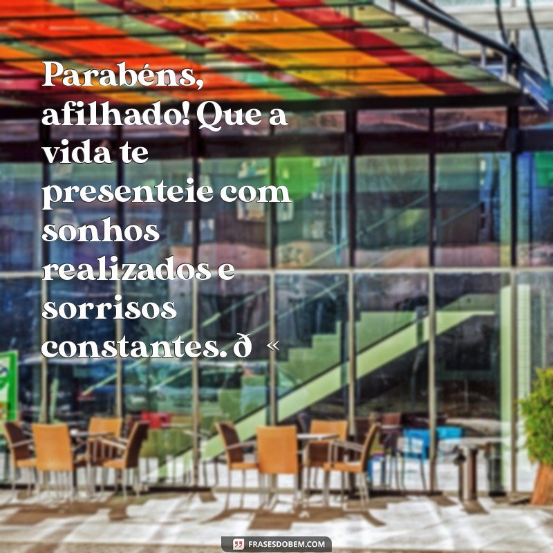 parabéns afilhado tumblr Parabéns, afilhado! Que a vida te presenteie com sonhos realizados e sorrisos constantes. 💫