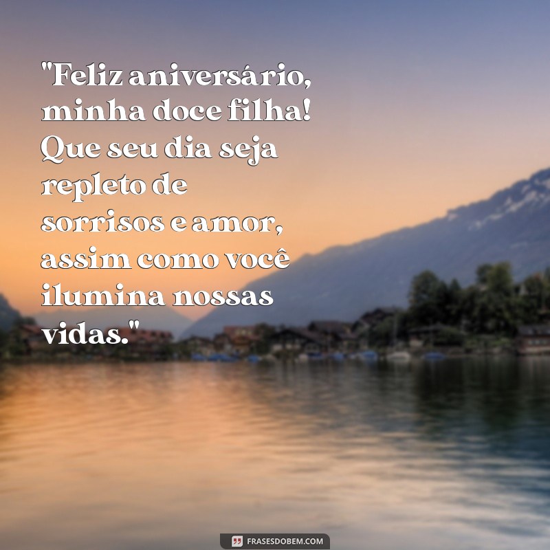 mensagem aniversário para filha 