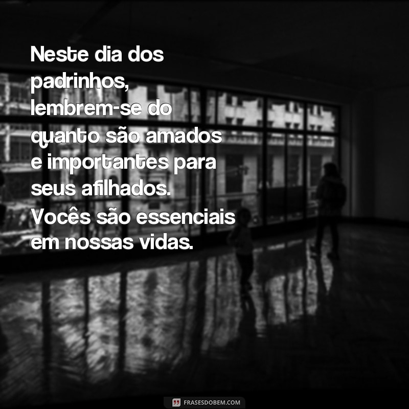 Descubra as melhores frases para homenagear seus padrinhos no dia especial 