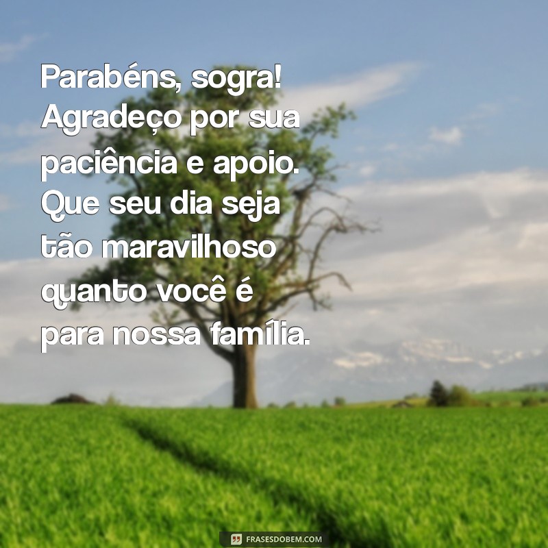 Mensagens Criativas e Carinhosas de Aniversário para Sogra 